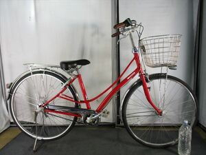 Ｄ257　★限定特価　整備済み★ブリヂストン　ロココ　レッド★ 中古自転車 【　27インチ　 】 入札お待ちしております(*^▽^*)