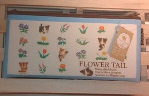 猫柄 ポーチ 可愛い☆タグ付き☆当時物☆FLOWER TAIＬ 