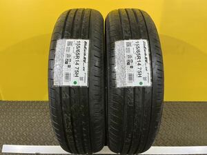 T854 新品未使用 155/65R14 YOKOHAMA BluEarth-RV RV03 CK ヨコハマ ブルーアース アールブイ 夏タイヤ サマータイヤ 2021年製 2本のみ