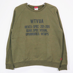 WTAPS ダブルタップス WTVUA SPEC SCREEN SWEATSHIRT スペック スクリーン クルーネック スウェット オリーブドラブ トップス Jaz