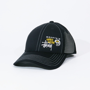 STUSSY ステューシー x MOUNTAIN HARD WEAR TRUCKER CAP マウンテンハードウェア トラック キャップ 帽子 ブラック Jaz