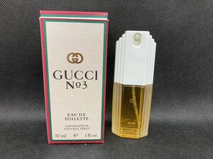 ◆GUCCI NO3◆グッチ NO3◆オーデトワレ◆30ml◆ヴァポリザター/スプレータイプ◆ほぼ満タン