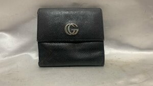 GUCCI グッチ GGマーモント Wホック 2つ折り財布 035.0959.2238 ブラック 財布