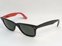 Ray Ban レイバン ウェイファーラーサングラス RB2140 1016 52□22 カラー：ブラック/レッド_画像1