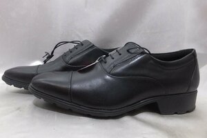 asics texcy luxe テクシーリュクス ストレートチップ 革靴 ビジネスシューズタグ付 未使用 美品 サイズ26.5 ブラック 黒 シューズ