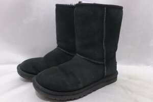 UGG アグ クラシックショートブーツ ムートン5825 箱付 サイズ23cm ブラック 黒 ブーツ