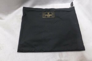 FENDI Fendi mesh pouch black bag 