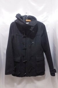 SIMPLICITE plus with a hood . duffle coat size 40 black outer men's 