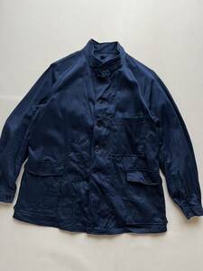 ★新品未使用品 昭和49年 70s メンズ 並2号 国鉄 ナッパ服 作業服 ワークジャケット ヴィンテージ レトロ コレクション JR デッドストック