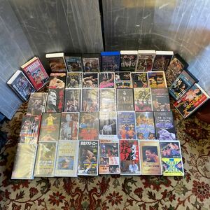 動作未確認 プロレスビデオ VHS 昭和 アントニオ猪木 力道山 天龍源一郎 長州力 その他 43本まとめ