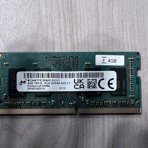 【中古】MICRON 8GB (2 x 4GB) DDR4 3200MHz PC4-25600 1.2V 1R x 16 SODIMM ノートパソコン RAM メモリモジュール MTA4ATF51264HZ-3G2Jの画像5