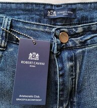 最高級*定価11万◆イタリア*ローマ発*ROBERT CAVANI/ロベルトカバーニ・ダメージ加工・豪華刺繍※デニムパンツ・ジーンズ46/M_画像4