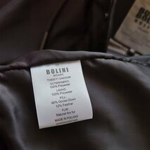 最高峰逸品※定価28万◆イタリア・ミラノ発*BOLINI*豪華リアル毛皮ファー付・超防寒*重厚ダウンジャケット*イタリア48/L・北極観測隊用_画像5