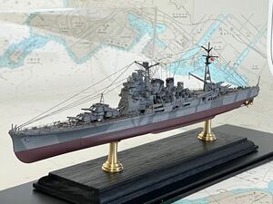 1/700 日本帝国海軍　重巡洋艦　高雄　最終時迷彩仕様　アクリルケース付き　［塗装済み完成品］フジミ製