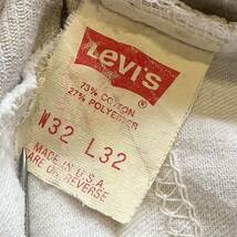 【USA製】 90s Levis リーバイス 519 コーデュロイパンツ メンズ W32 L32 アメリカ製 細畝 アイボリー アメカジ 希少 ビンテージ 古着_画像9