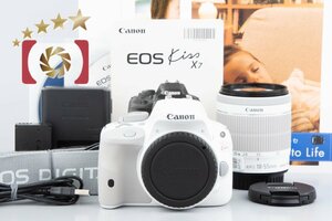 【中古】Canon キヤノン EOS Kiss X7 EF-S 18-55mm IS STM レンズキット ホワイト