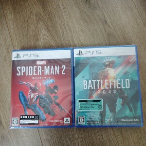 ＰＳ５ Marvels Spider-Man 2 マーベルスパイダーマン２&　BATTLEFIELD2042　バトルフィールド　新品未開封　送料無料