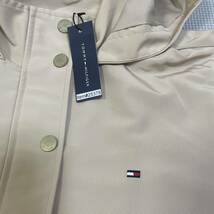 新品 TOMMY HILFIGER スプリングコート アウター レディース M ベージュ ロングコート トミーヒルフィガー ブルゾン トレンチコート フード_画像3