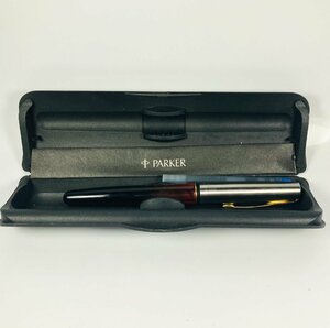 【76】1円～ 極希少 PARKER パーカー フロンティア マーブルレッド 筆記未確認 ジャンク品 インク予備有り 万年筆 筆記用具 文房具