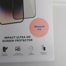 【86】未開封 CASETiFY iPhone 15 Pro Max Impact Ultra HD Protective Film インパクト ウルトラ HD保護フィルム_画像4