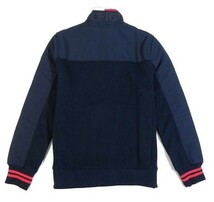 A日01182新品▼ トミーヒルフィガー 裏フリース スタンドカラーブルゾン 【 M 】 ブルゾン TOMMY HILFIGER 防風性 保温性 ネイビー系_画像3