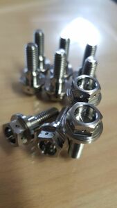 48-A◆M6x20mm YZF-R1 チタン合金 ディスクボルト(レース仕様) YZF-R6/R7,FZ,FJRMT,TENERE,TDM,XSR,TRACER,T-MAX,XV,XVZ ヤマハ 多数互換