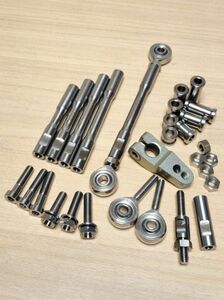 137-E-2-120* titanium alloy M6xP1.0x120mm. screw attaching type shift rod, shift change rod, gear change rod. length 50mm~350mm.