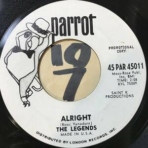 試聴 1965年 MOD GARAGE推薦 THE LEGENDS ALRIGHT EX+ / HOW CAN I FIND HER EX 60Sガレージ・コンピ収録 