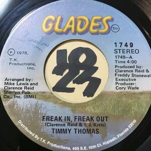 試聴 ブロウフライ x TIMMY THOMAS FREAKIN IN, FREAK OUT 両面EX+ 