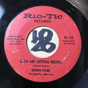 試聴 66年レア・デトロイト・ノーザン45 EDWIN STARR GIRLS ARE GETTING PRETTIER 両面EX+ 