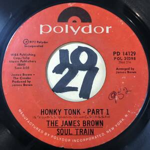 試聴 木曜日のシャッフル45 THE JAMES BROWN SOUL TRAIN HONKY TONK 両面VG+ 