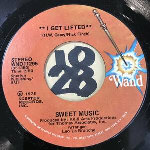 試聴 新品 マイアミ・ファンク45 SWEET MUSIC I GET LIFTED VOCAL/INST 1976