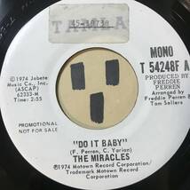 試聴 THE MIRACLES DO IT BABY STEREO/MONO PROMO PRESS 両面EX+_画像2