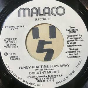 試聴 新品サザン・スイートソウル DOROTHY MOORE FUNNY HOW TIME SLIPS AWAY STEREO PROMO PRESS