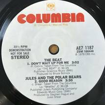 試聴 JULES AND THE POLAR BEARS GOOD REASON / THE BEAT DON’T WAIT UP FOR ME ほか全４曲入りSAMPLER EP 両面EX+ 1979 NOW WAVE_画像3