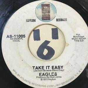 試聴 EAGLES TAKE IT EASY 両面VG 