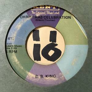 試聴 シャッフル・ブルース45 B. B. KING CHRISTMAS CELEBRATION 両面VG++ SOUNDS EX 