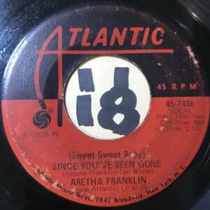 試聴 ARETHA FRANKLIN (Sweet Sweet Baby) SINCE YOU’VE BEEN GONE 両面VG+ SOUNDS VG++ 