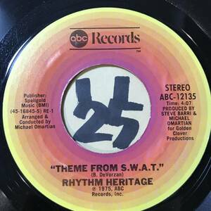 試聴 RHYTHM HERITAGE THEME FROM S.W.A.T. 両面NM 