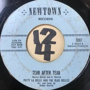 試聴 60Sガールグループ45 PATTY LA BELLE AND THE BLUE BELLES TEAR AFTER TEAR 両面VG++ ロコモーション・リズム