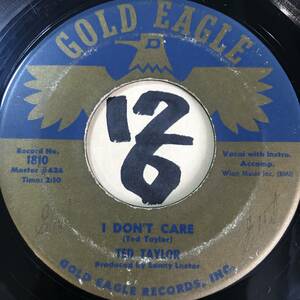 試聴 TED TAYLOR I DON’T CARE 両面VG++ SOUNDS EX 1961 