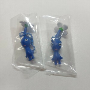 ピクミン　マスコット＆フルーツグミ　青ピクミン マスコット キーホルダー　2個セット　まとめ売り　PIKMIN ボールチェーン付きマスコット