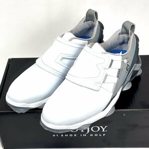 ★FOOTJOY フットジョイ TOUR ALPHA BOA ゴルフシューズ W 26.5cm（ホワイト/グレー）日本仕様モデル★の画像1