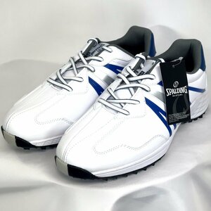 *SPALDING Spalding SPSH-3767 spike less shoes ( white )26.5cm wide width 3.5E/ golf shoes *