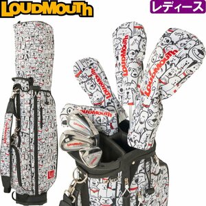 ★LOUDMOUTH ラウドマウス LM-LS0003 レディース ゴルフセット クラブ7本＋キャディバッグ付 Mutts-Red-Colors（278）★