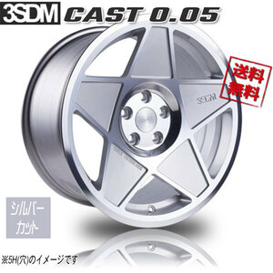 3SDM CAST 0.05 シルバーカット 16インチ 4H100 9J+20 4本 73 業販4本購入で送料無料