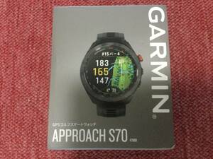 【送料込】超美品！　GARMIN ガーミン　アプローチ　S70 47mm ブラック　GPSゴルフナビ　距離計　（1回だけ使用の格安中古品）