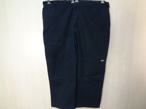 b655◆Genuine Dickies ダブルニー ワークパンツ◆ディッキーズ ホンジュラス製 ｗ48 ビッグサイズ ブラック マルチポケット US古着 6A