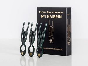 フィオナ フランシモン ヘアピン3本セット ピンク ヘアセット ヘアクリップ まとめ髪 FIONA FRANCHIMON No.1 HAIRPIN Emerald Green