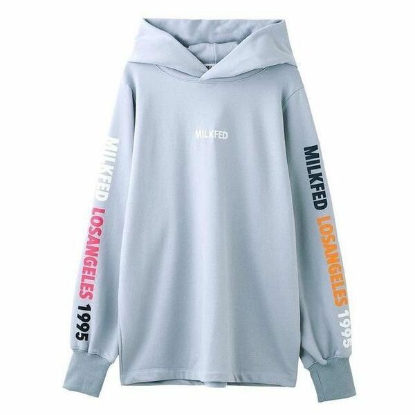 最終値下げ　ミルクフェド MILKFED. BLOCK SWEAT HOODIE